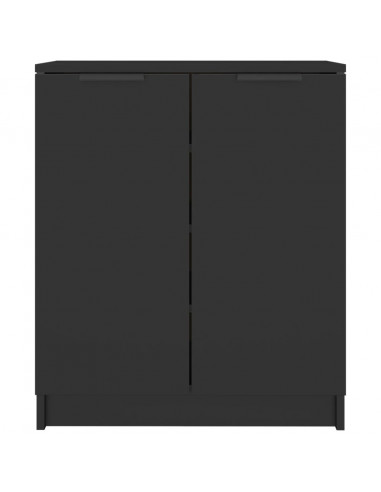 Scarpiera Nera 59x35x70 cm in Legno Multistrato