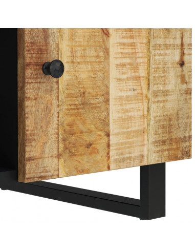 Tavolino da Soggiorno 100x54x40 cm Massello Mango e Multistrato