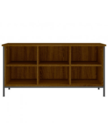 Scarpiera Rovere Marrone 100x35x50 cm in Legno Multistrato