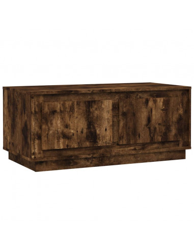 Tavolino da Salotto Rovere Fumo 102x50x44 cm Legno Multistrato