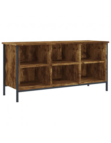 Scarpiera Rovere Fumo 100x35x50 cm in Legno Multistrato