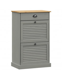 Scarpiera VIGO 60x35x96 cm in Legno Massello di Pino 2