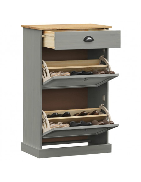 Scarpiera VIGO 60x35x96 cm in Legno Massello di Pino