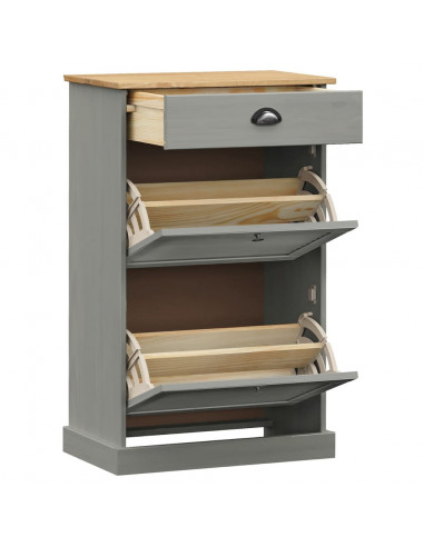 Scarpiera VIGO 60x35x96 cm in Legno Massello di Pino