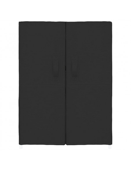 Scarpiera Nera 60x28x90 cm Tessuto