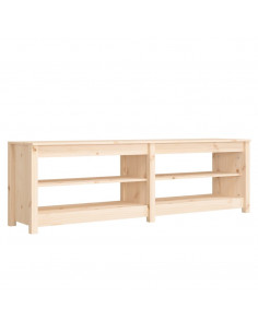 Scarpiera 160x36,5x50 cm in Legno Massello di Pino 2