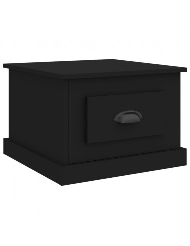 Tavolino da Salotto Nero 50x50x35 cm in Legno Multistrato