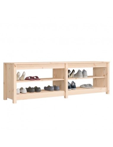 Scarpiera 160x36,5x50 cm in Legno Massello di Pino