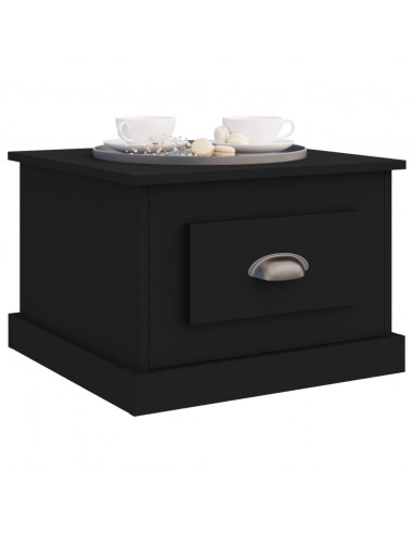 Tavolino da Salotto Nero 50x50x35 cm in Legno Multistrato