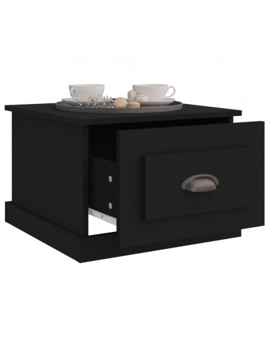 Tavolino da Salotto Nero 50x50x35 cm in Legno Multistrato