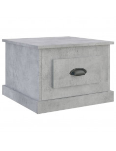 Tavolino da Salotto Grigio Cemento 50x50x35cm Legno Multistrato 2