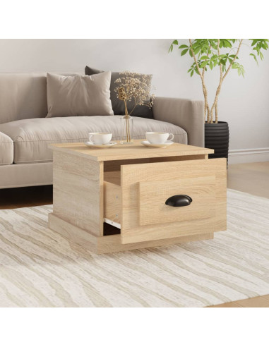 Tavolino da Salotto Rovere Sonoma 50x50x35 cm Legno Multistrato