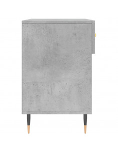 Panca Porta Scarpe Grigio Cemento 102x35x55cm Legno Multistrato 2