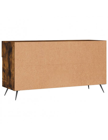 Panca Porta Scarpe Rovere Fumo 102x35x55 cm Legno Multistrato