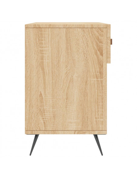 Panca Porta Scarpe Rovere Sonoma 102x35x55 cm Legno Multistrato
