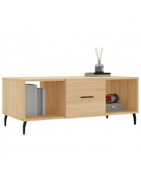 Tavolino da Salotto Rovere Sonoma 102x50x40cm Legno Multistrato