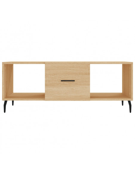 Tavolino da Salotto Rovere Sonoma 102x50x40cm Legno Multistrato