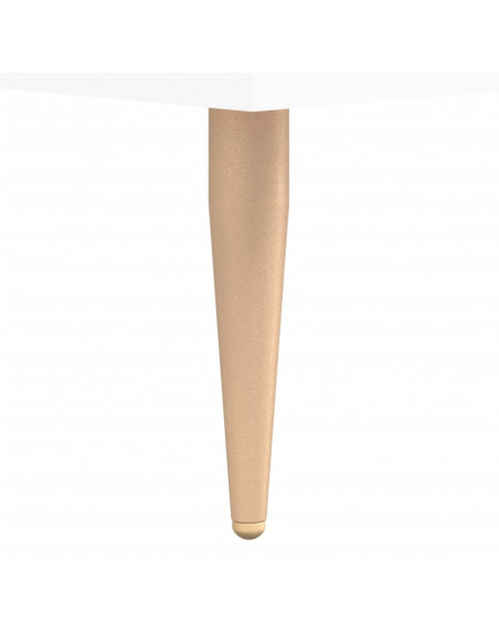 Panca Porta Scarpe Bianco Lucido 102x35x55 cm Legno Multistrato
