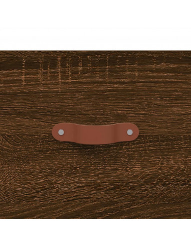 Panca Porta Scarpe Rovere Marrone 102x35x55cm Legno Multistrato