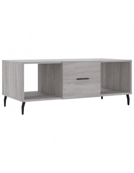 Tavolino da Salotto Grigio Sonoma 102x50x40cm Legno Multistrato