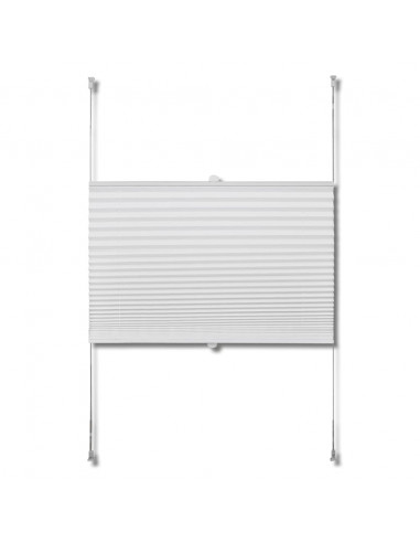 Tenda Plissettata 60x150cm Bianca Oscurante