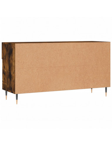 Panca Porta Scarpe Rovere Fumo 102x35x55 cm Legno Multistrato