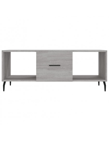 Tavolino da Salotto Grigio Sonoma 102x50x40cm Legno Multistrato