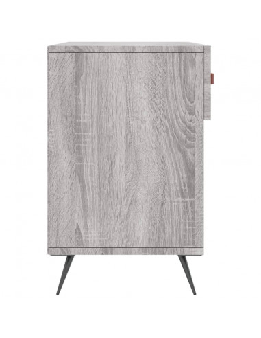 Panca Porta Scarpe Grigio Sonoma 102x35x55 cm Legno Multistrato