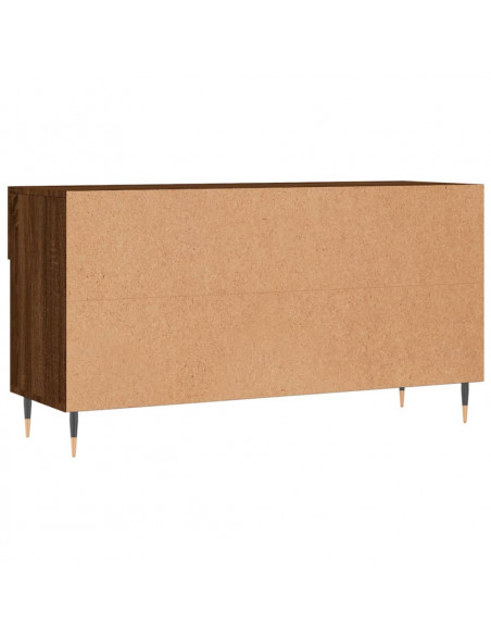 Panca Porta Scarpe Rovere Marrone 102x35x55cm Legno Multistrato