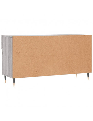 Panca Porta Scarpe Grigio Sonoma 102x35x55 cm Legno Multistrato