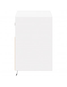 Mobile TV a Parete con Luci LED Bianco 80x31x45 cm 2