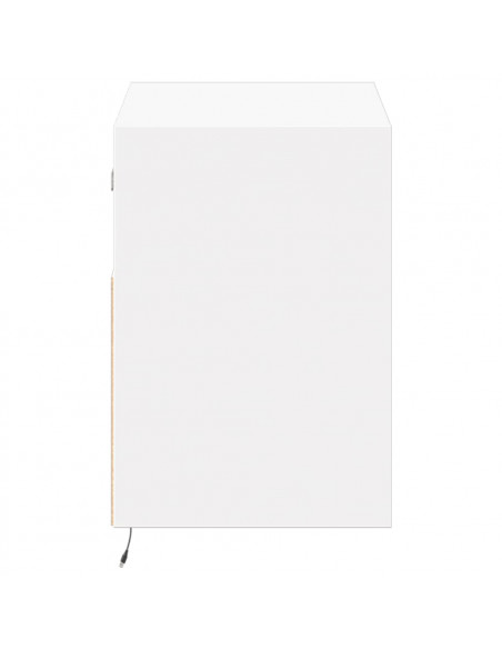 Mobile TV a Parete con Luci LED Bianco 80x31x45 cm