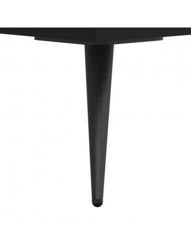 Panca Porta Scarpe Nera 102x35x55 cm in Legno Multistrato