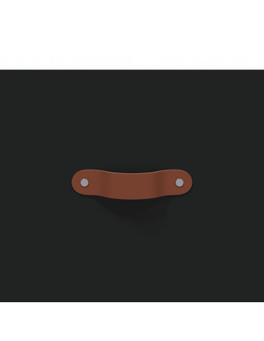 Panca Porta Scarpe Nera 102x35x55 cm in Legno Multistrato