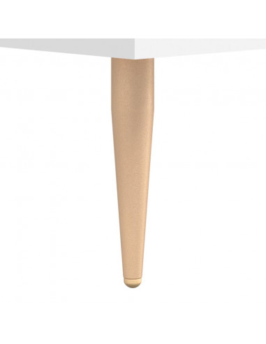 Panca Porta Scarpe Bianca 102x35x55 cm in Legno Multistrato