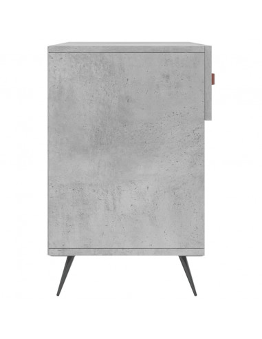 Panca Porta Scarpe Grigio Cemento 102x35x55cm Legno Multistrato