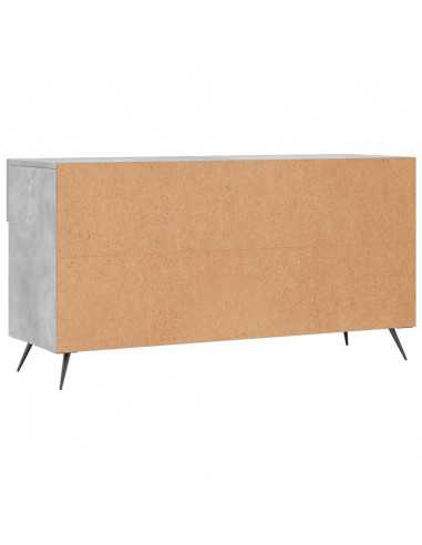 Panca Porta Scarpe Grigio Cemento 102x35x55cm Legno Multistrato