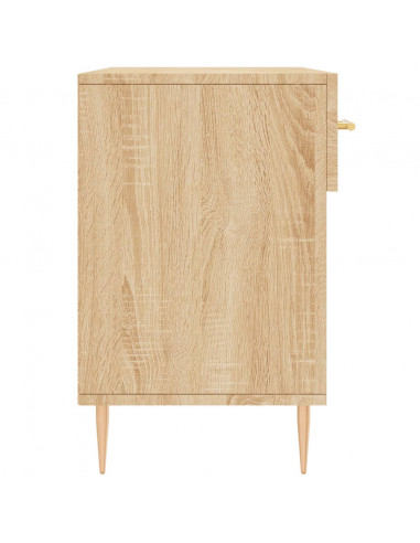 Panca Porta Scarpe Rovere Sonoma 102x35x55 cm Legno Multistrato