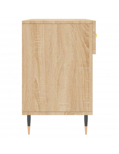 Panca Porta Scarpe Rovere Sonoma 102x35x55 cm Legno Multistrato