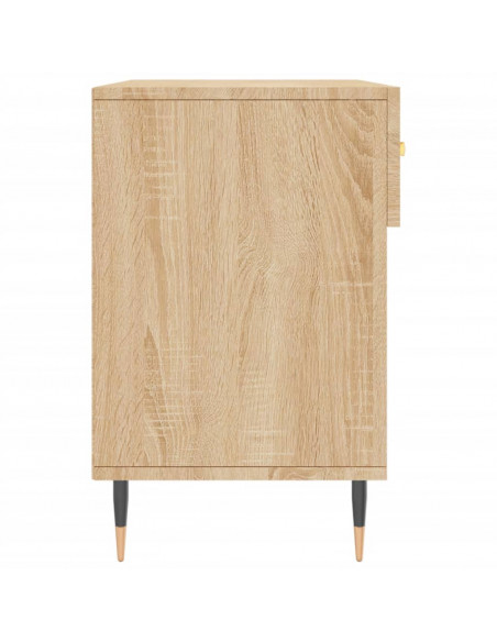 Panca Porta Scarpe Rovere Sonoma 102x35x55 cm Legno Multistrato