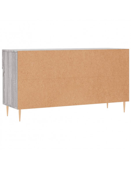 Panca Porta Scarpe Grigio Sonoma 102x35x55 cm Legno Multistrato