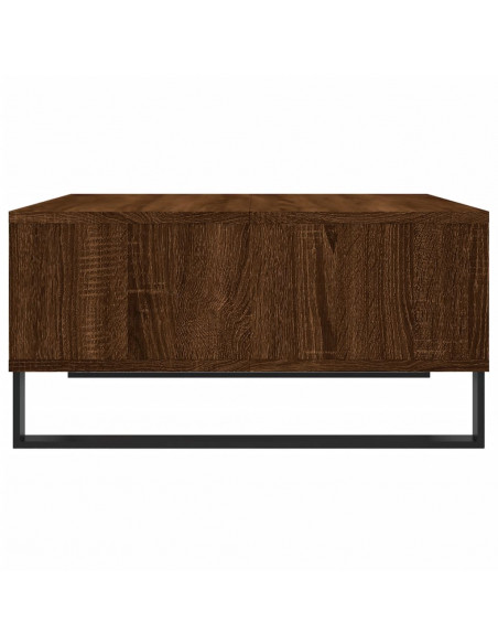 Tavolino da Salotto Rovere Marrone 60x60x30cm Legno Multistrato