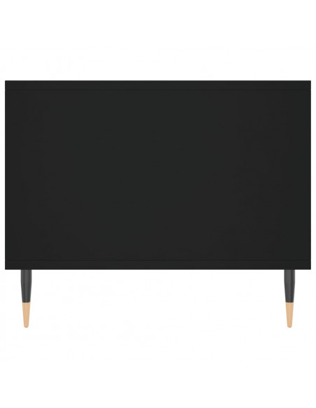 Tavolino da Salotto Nero 102x50x40 cm in Legno Multistrato
