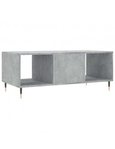 Tavolino Salotto Grigio Cemento 102x50x40 cm Legno Multistrato