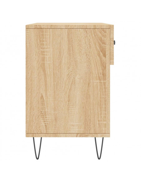 Panca Porta Scarpe Rovere Sonoma 102x35x55 cm Legno Multistrato