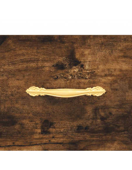 Tavolino da Salotto Rovere Fumo 102x50x40 cm Legno Multistrato