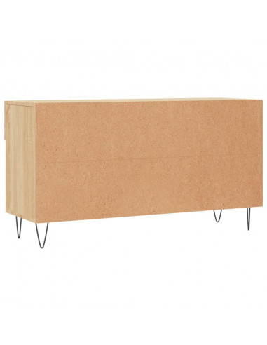 Panca Porta Scarpe Rovere Sonoma 102x35x55 cm Legno Multistrato