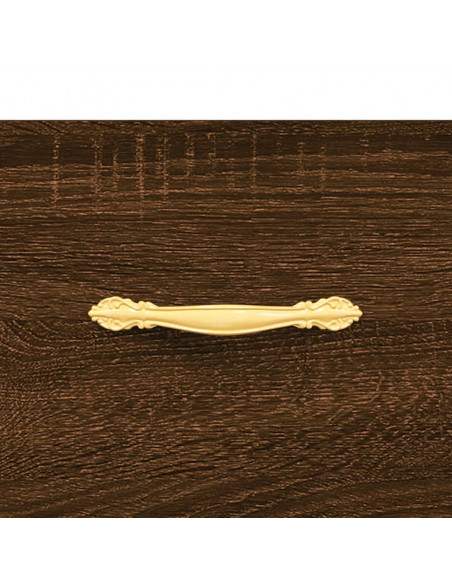 Tavolino Salotto Rovere Marrone 102x50x40 cm Legno Multistrato
