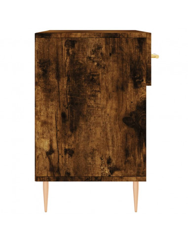 Panca Porta Scarpe Rovere Fumo 102x35x55 cm Legno Multistrato