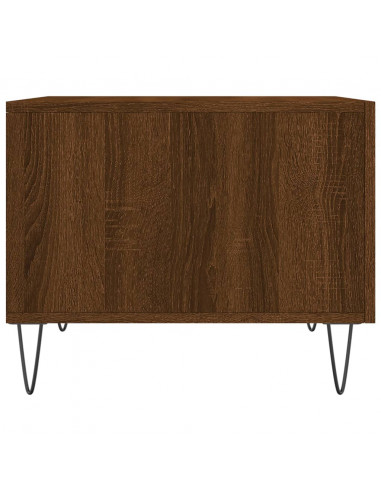 Tavolino da Salotto Rovere Marrone 50x50x40cm Legno Multistrato